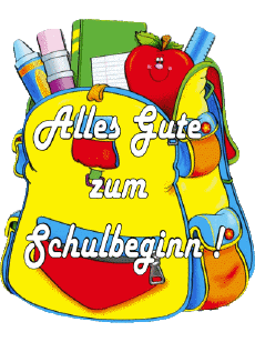 Mensajes Alemán Alles Gute zum Schulbeginn Fondo transparente 005 