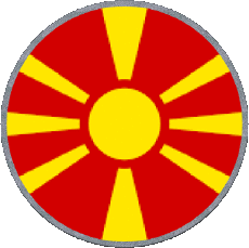 Drapeaux Europe Macédoine Rond 