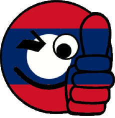 Flags Asia Laos Smiley - OK 