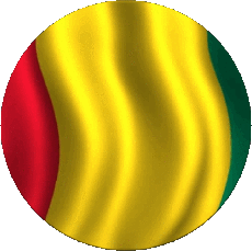 Drapeaux Afrique Guinée Rond 
