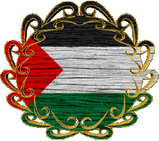 Fahnen Asien Palästina Form 