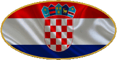 Bandiere Europa Croazia Ovale 