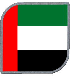 Bandiere Asia Emirati Arabi Uniti Quadrato 