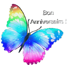 Messages Français Bon Anniversaire Papillons 005 