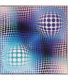 Umorismo -  Fun Pittore di artisti Victor Vasarely 