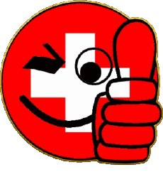 Drapeaux Europe Suisse Smiley - OK 