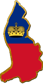 Bandiere Europa Liechtenstein Carta Geografica 