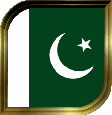 Drapeaux Asie Pakistan Carré 