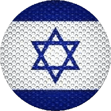 Bandiere Asia Israele Tondo 