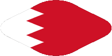Fahnen Asien Bahrain Oval 