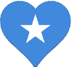 Flags Africa Somalia Heart 