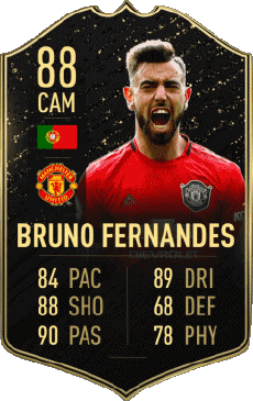 Multimedia Vídeo Juegos F I F A - Jugadores  cartas Portugal Bruno Fernandes 