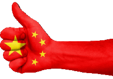 Banderas Asia China Diverso 