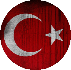 Fahnen Asien Türkei Runde 