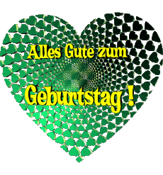 Messages German Alles Gute zum Geburtstag Herz 009 