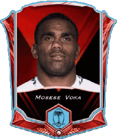 Sports Rugby - Joueurs Fidji Mosese Voka 