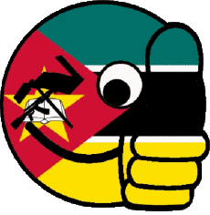 Fahnen Afrika Mozambique Smiley - OK 