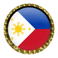 Drapeaux Asie Philippines Rond - Anneaux 