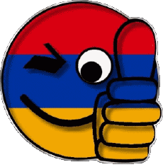Flags Asia Armenia Smiley - OK 