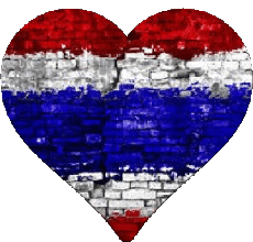 Banderas Asia Tailandia Corazón 