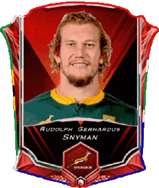 Sports Rugby - Joueurs Afrique du Sud Rudolph Gerhardus Snyman 