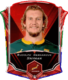 Sports Rugby - Players South Africa Team 2022 Rudolph Gerhardus Snyman 