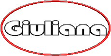 First Names FEMININE - Italy G Giuliana 