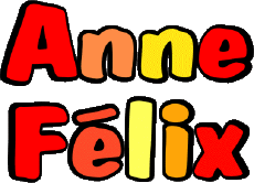 Vorname WEIBLICH - Frankreich A Zusammengesetzter Anne Félix 