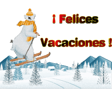 Messages Espagnol Felices Vacaciones Inverno Serie 06 