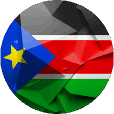 Flags Africa South Sudan Rond 