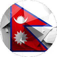 Flags Asia Nepal Round 