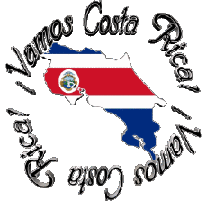 Messagi Spagnolo Vamos Costa Rica Bandera 