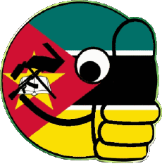 Banderas África Mozambique Smiley - OK 