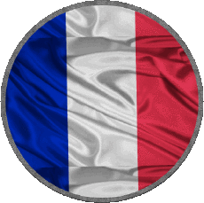 Drapeaux France National Rond 