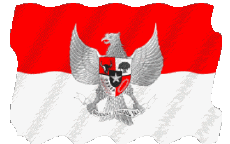 Flags Asia Indonesia Waving 