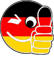 Fahnen Europa Deutschland Smiley - OK 