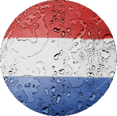 Flags Europe Netherlands Round 