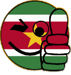 Banderas América Surinam Smiley - OK 