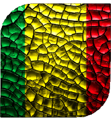 Flags Africa Mali Square 