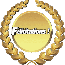Nachrichten Französisch Félicitations 10 