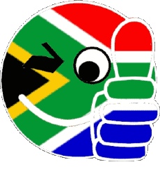 Banderas África Africa del Sur Smiley - OK 