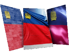 Flags Europe Liechtenstein Form 