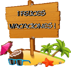 Nachrichten Spanisch Felices Vacaciones Transparenter Hintergrund 22 