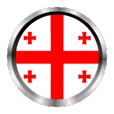 Drapeaux Asie Géorgie Rond - Anneaux 