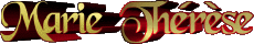 Prénoms FEMININ - France M Composé Marie Thérèse 