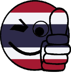 Drapeaux Asie Thaïlande Smiley - OK 