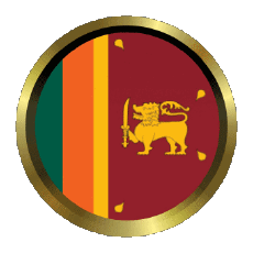 Drapeaux Asie Sri Lanka Rond - Anneaux 