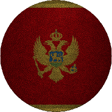 Fahnen Europa Montenegro Runde 