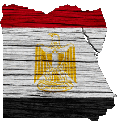 Banderas África Egipto Mapa 