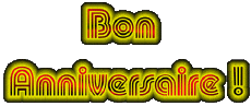 Mensajes Francés Bon Anniversaire Fluo - Neon 001 